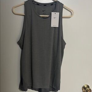 Nike Women’s Dri-FIT Sleeveless Tank Top — Charcoal Gray NWT
